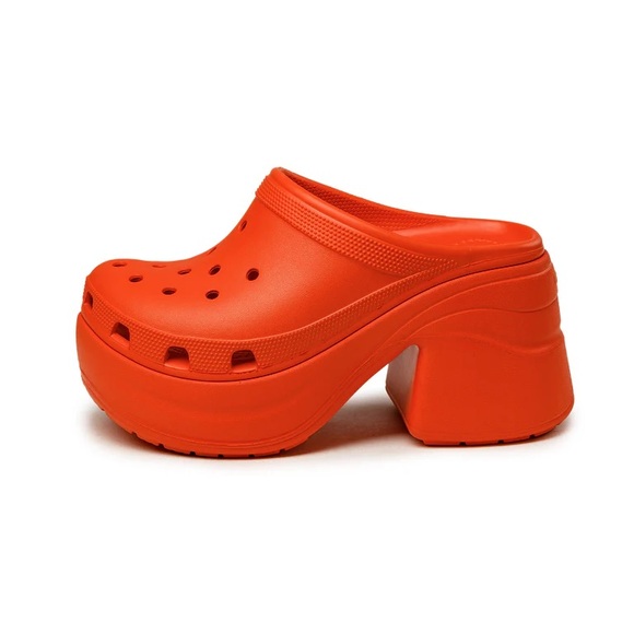 CROCS Shoes - 🍊🌶️ Crocs Heeled Siren Clog in Lava Size 9 NWT